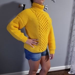 Handmade sweater - mustard